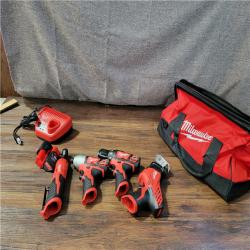 CALIFORNIA AS-IS MILWAUKEE M18 FUEL 5-TOOL COMBO KIT (2 BATTERIES, CHARGER, AND BAG INCLUDED) (MISSING 1 BATTERY)