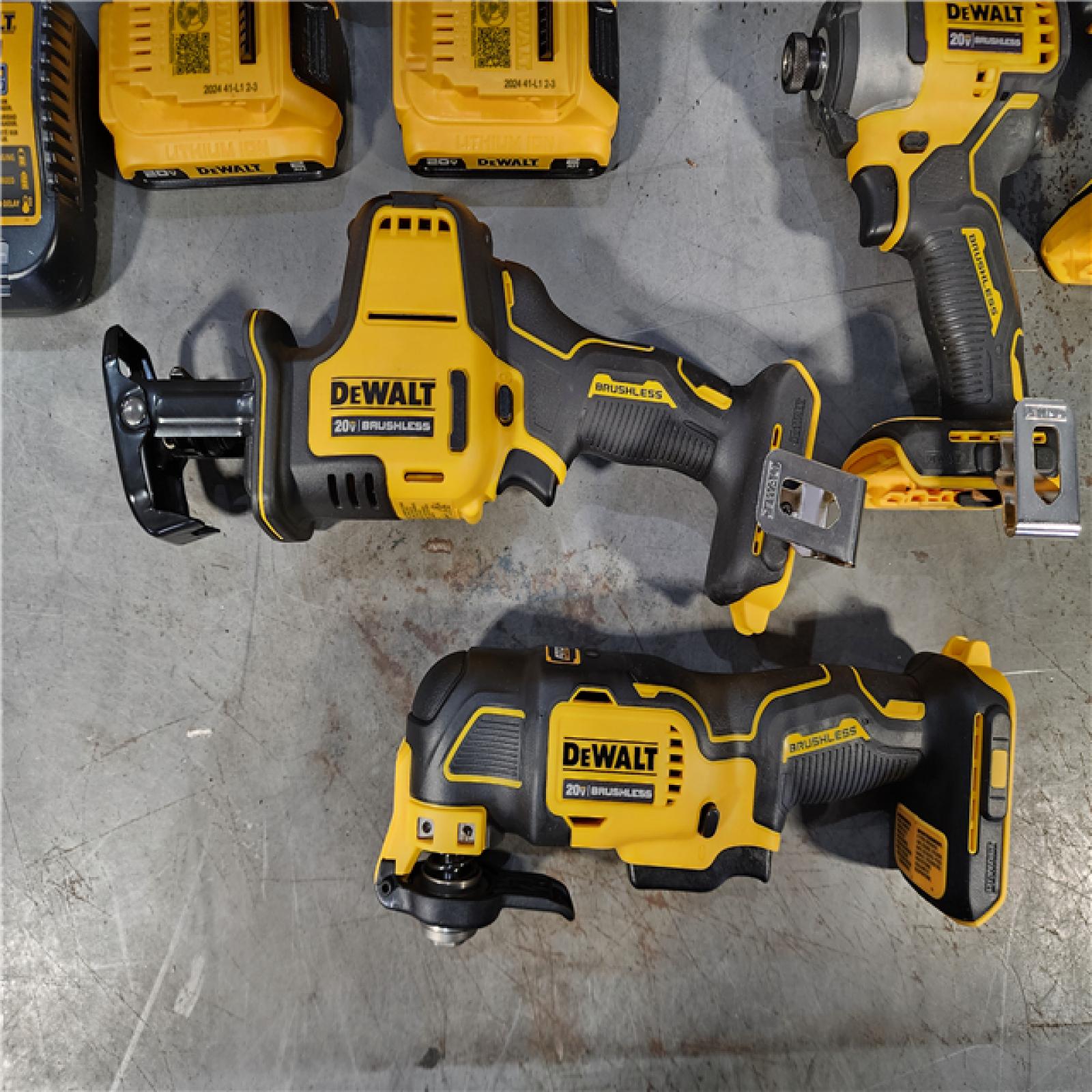 HOUSTON LOCATION - AS-IS DEWALT 4 TOOL COMBO KIT W/ (2) BATTERY & CHARGER