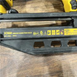 AS-IS DEWALT Cordless 20V Max XR Angled Finish Nailer (Tool Only)