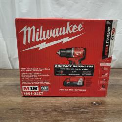 AS-IS Milwaukee M18 3601-22CT Drill/Driver Kit  Battery Included  18 V  1/2 in Chuck