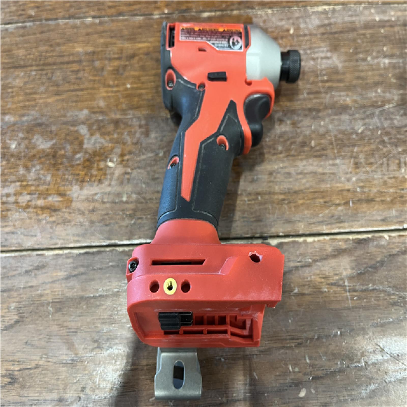 AS-ISMilwaukee 2953-20 18V Lithium-Ion Brushless Cordless 1/4   Hex Impact Driver Bare Tool  Red