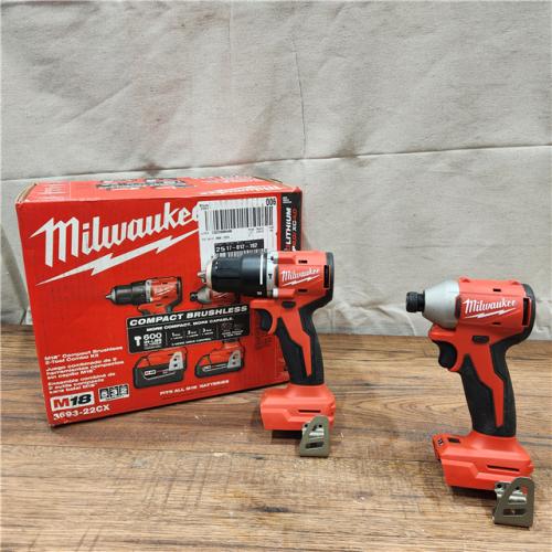 AS-IS Milwaukee M18 Compact Brushless 2-Tool Combo Kit