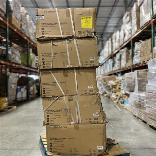 DALLAS LOCATION - Seasons 25,000 BTU 230/208-Volt Window Air Conditioner with Heat in White PALLET - (5 UNITS)