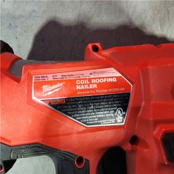 HOUSTON LOCATION - AS-IS M18 FUEL 18-Volt Lithium-Ion Brushless Cordless Coil Roofing Nailer (Tool Only)