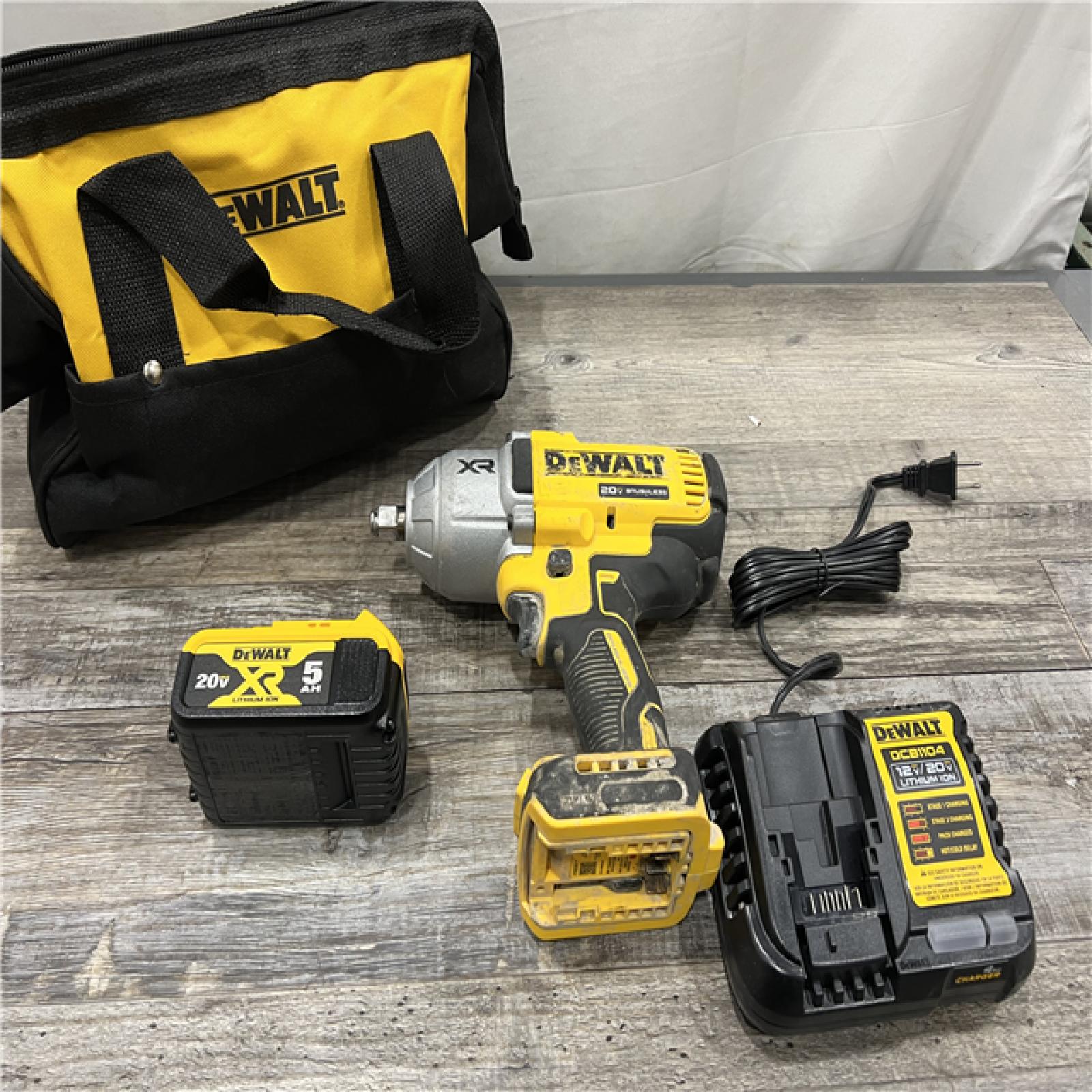 AS-IS DEWALT 20V MAX* XR 1/2  High Torque Impact Wrench with Hog Ring Anvil