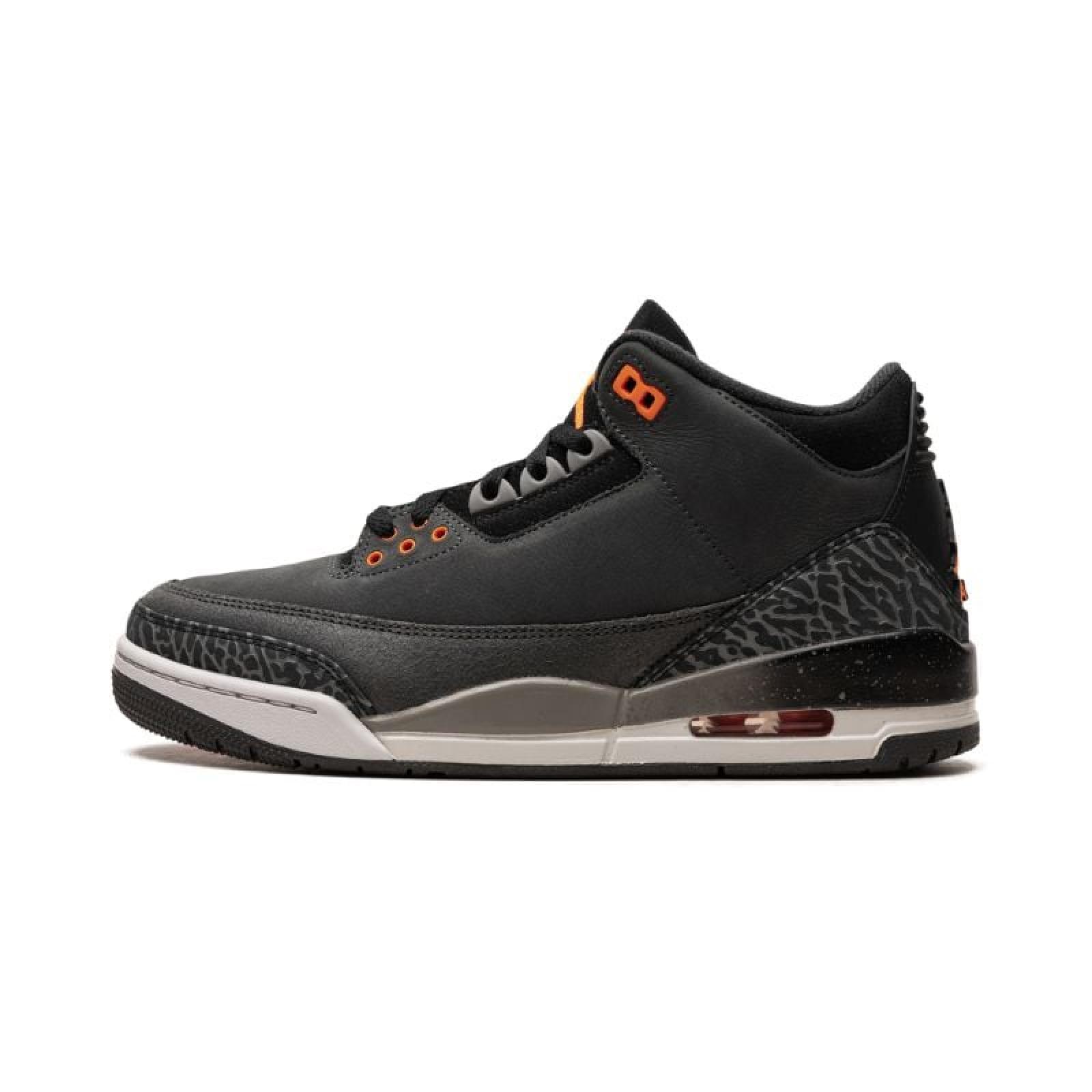 NEW! Air Jordan 3 Retro Night Stadium/Total Orange-Black