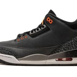 NEW! Air Jordan 3 Retro Night Stadium/Total Orange-Black