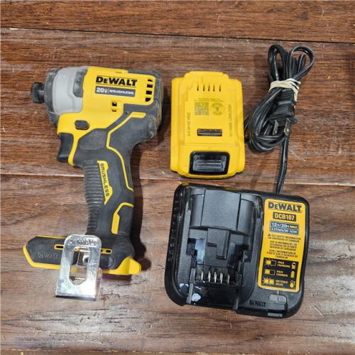 AS-IS DEWALT ATOMIC 20V MAX* Brushless Cordless Compact 1/4 in. Impact Driver Kit