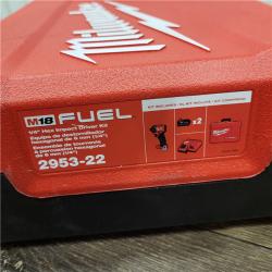 AS-IS Milwaukee 2953-22 M18 FUELâ„¢ 1/4   Hex Impact Driver Kit