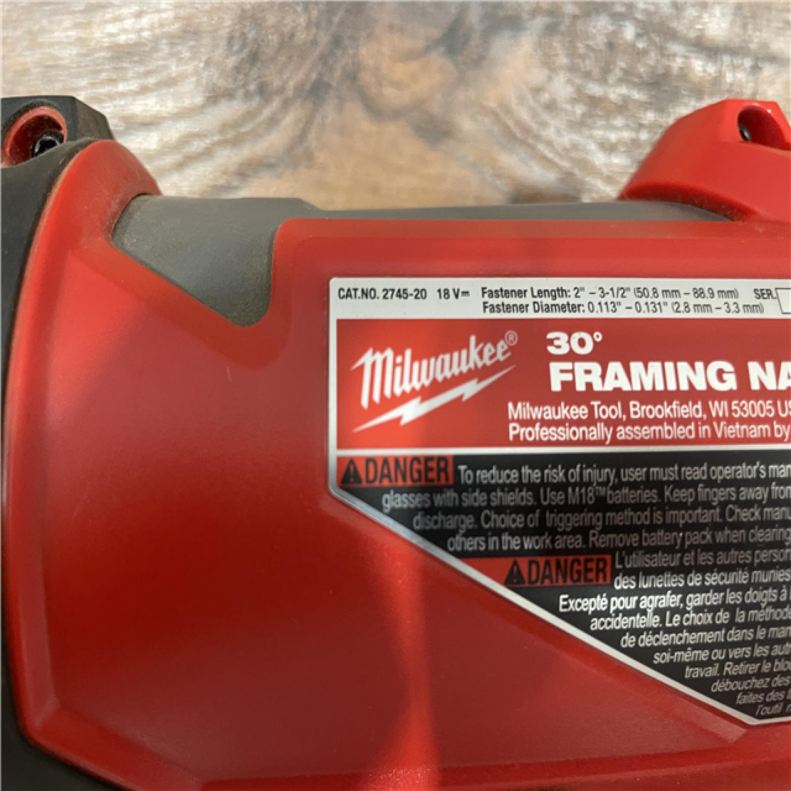 AS-IS Milwaukee M18 FUEL 3-1/2 in. 18-Volt 30-Degree Lithium-Ion Brushless Cordless Framing Nailer (Tool-Only)