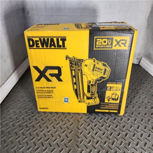 HOUSTON LOCATION - AS-IS DeWalt DCN660D1 20V 16 Gauge Cordless Angled Finish Nailer Kit W/ 2Ah Battery