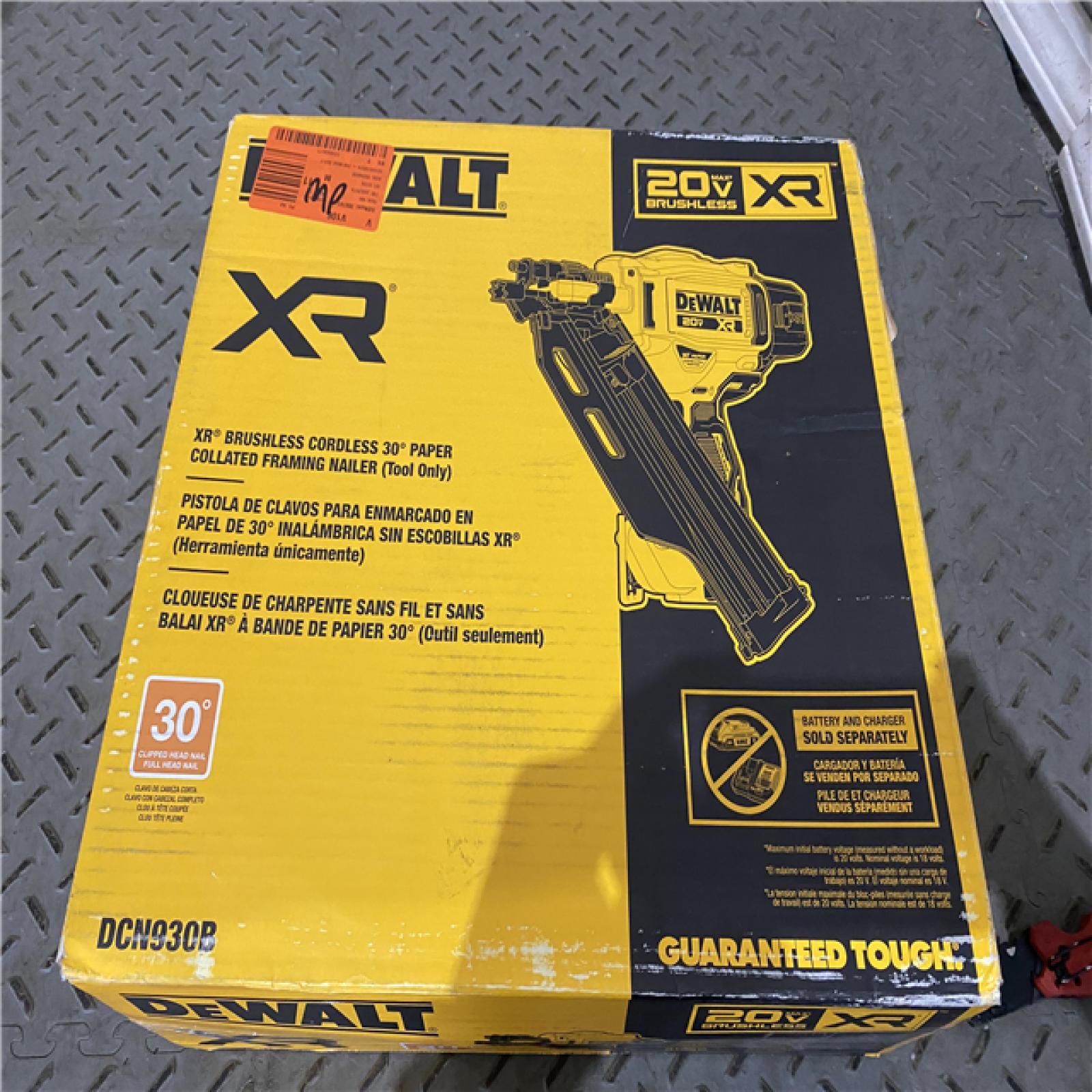 Houston location AS-IS DEWALT 20-Volt 30Â° Cordless Framing Nailer (Tool-Only)