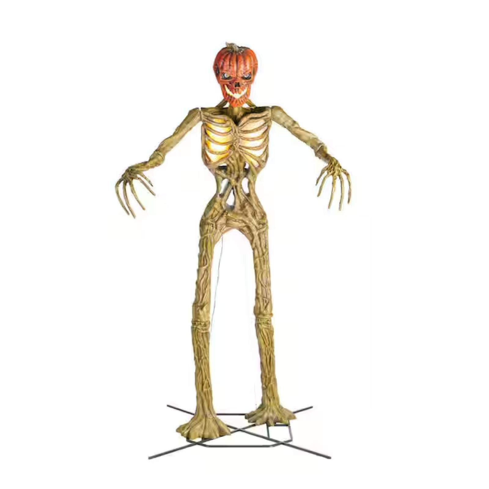 DALLAS LOCATION - Home Accents Holiday 12 ft. Inferno Pumpkin Skeleton