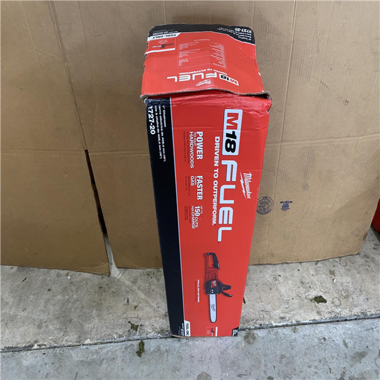 Houston location AS-IS Milwaukee M18 FUEL 16  18V Li-Ion Brushless Cordless Chainsaw Tool-Only 2727-20