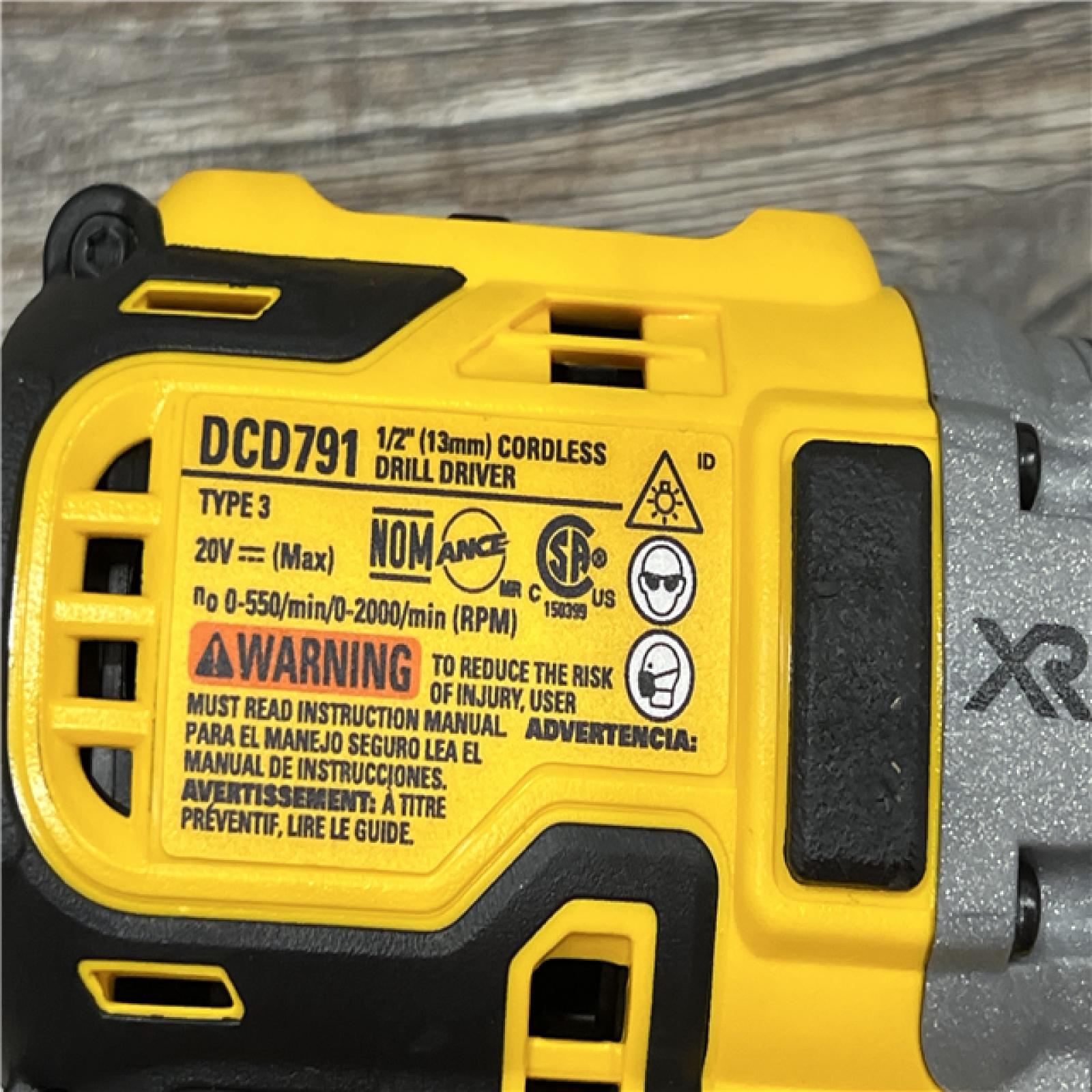 AS-IS DEWALT 20V MAX XR Cordless Brushless Drill/Impact 2 Tool Combo Kit with (2) 20V 2.0Ah Batteries and Charger