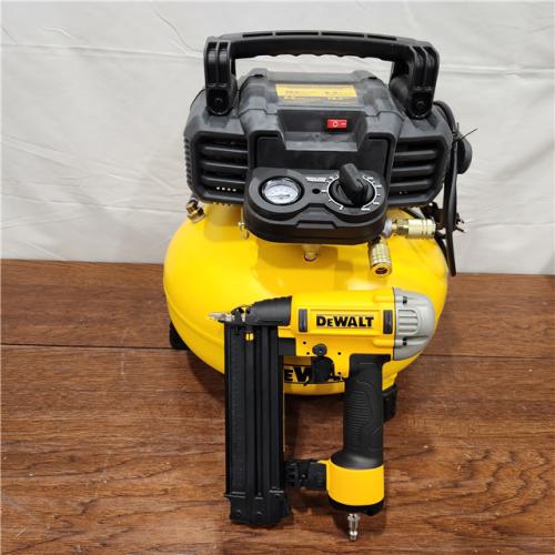 AS-IS 6 Gal. 18-Gauge Brad Nailer and Heavy-Duty Pancake Electric Air Compressor Combo Kit