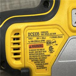 AS-IS DEWALT 20V MAX XR Cordless Barrel Grip Jigsaw (Tool Only)