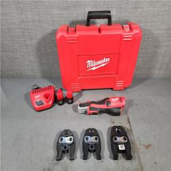 HOUSTON LOCATION - AS-IS Milwaukee M12 Force Logic Press Tool 1/2 in. to 1 in. Kit