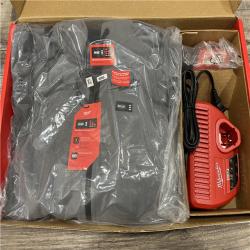 AS-IS Milwaukee M12 12-Volt Cordless Gray Heated Jacket Hoodie Kit (X-Large)