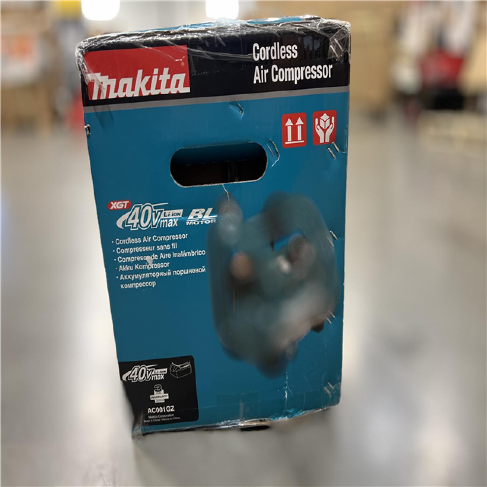 NEW! - Makita 40V max XGT Brushless Cordless 2 Gallon 135 PSI Quiet Series Air Compressor, Rechargeable Battery, Tool Only