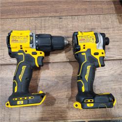 AS-IS 20V MAX XR Hammer Drill and ATOMIC Impact Driver 2 Tool Cordless Combo Kit with (2) 4.0Ah Batteries, Charger, and Bag