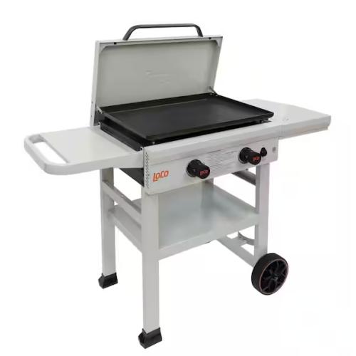 DALLAS LOCATION - LOCO 26 in. 2-Burner Classic SmartTemp Propane Flat Top Grill/Griddle in Chalk Finish PALLET - (3 UNITS)