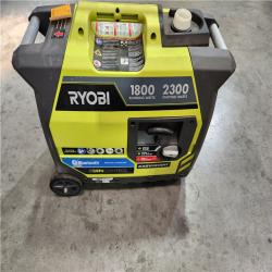 California AS-IS Ryobi 2 300-Watt Recoil Start Bluetooth Super Quiet Gasoline Powered Digital Inverter Generator with CO Shutdown Sensor