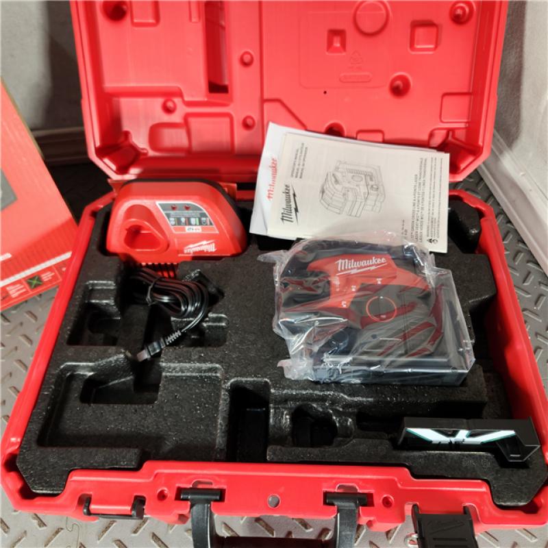 Milwaukee 3624-21 M12 Green Cross Line & 4-Points Laser Kit