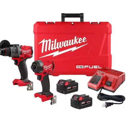 NEW! Milwaukee M18 FUEL Brushless Cordless Hammer Drill And Impact Driver (2-Tool) Combo Kit