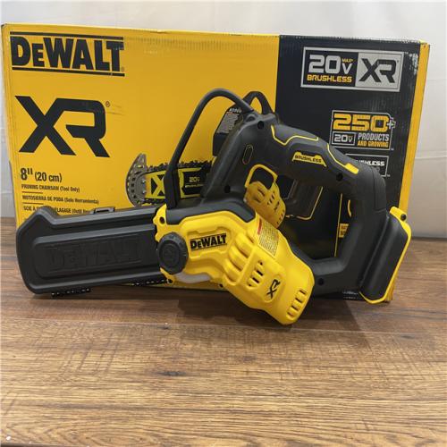 AS-IS DEWALT 20V MAX 8 in. Brushless Cordless Battery Powered Pruning Chainsaw (Tool Only)