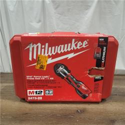 AS-IS Milwaukee M12 Force Logic Press Tool 1/2 in. to 1 in. Kit