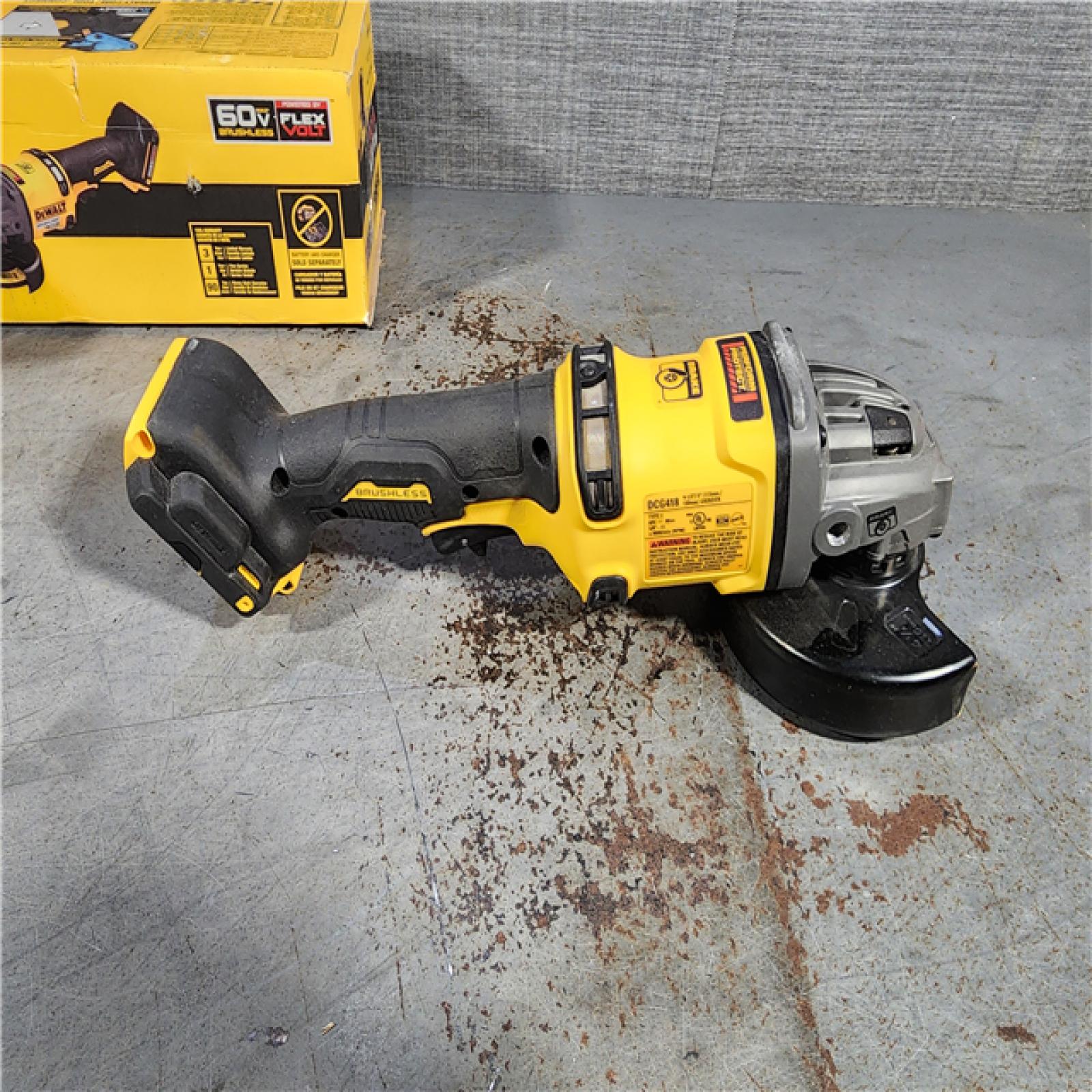 HOUSTON LOCATION - AS-IS DEWALT FLEXVOLT 60V MAX Cordless Brushless 4.5 in. to 6 in. Small Angle Grinder with Kickback Brake (Tool Only)