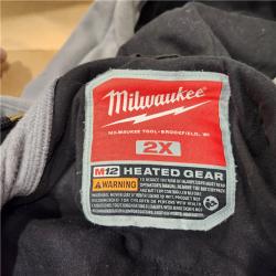 AS-IS Milwaukee M12 Lithium-Ion Cordless Gray Heated Jacket Hoodie Kit (2X-Large)