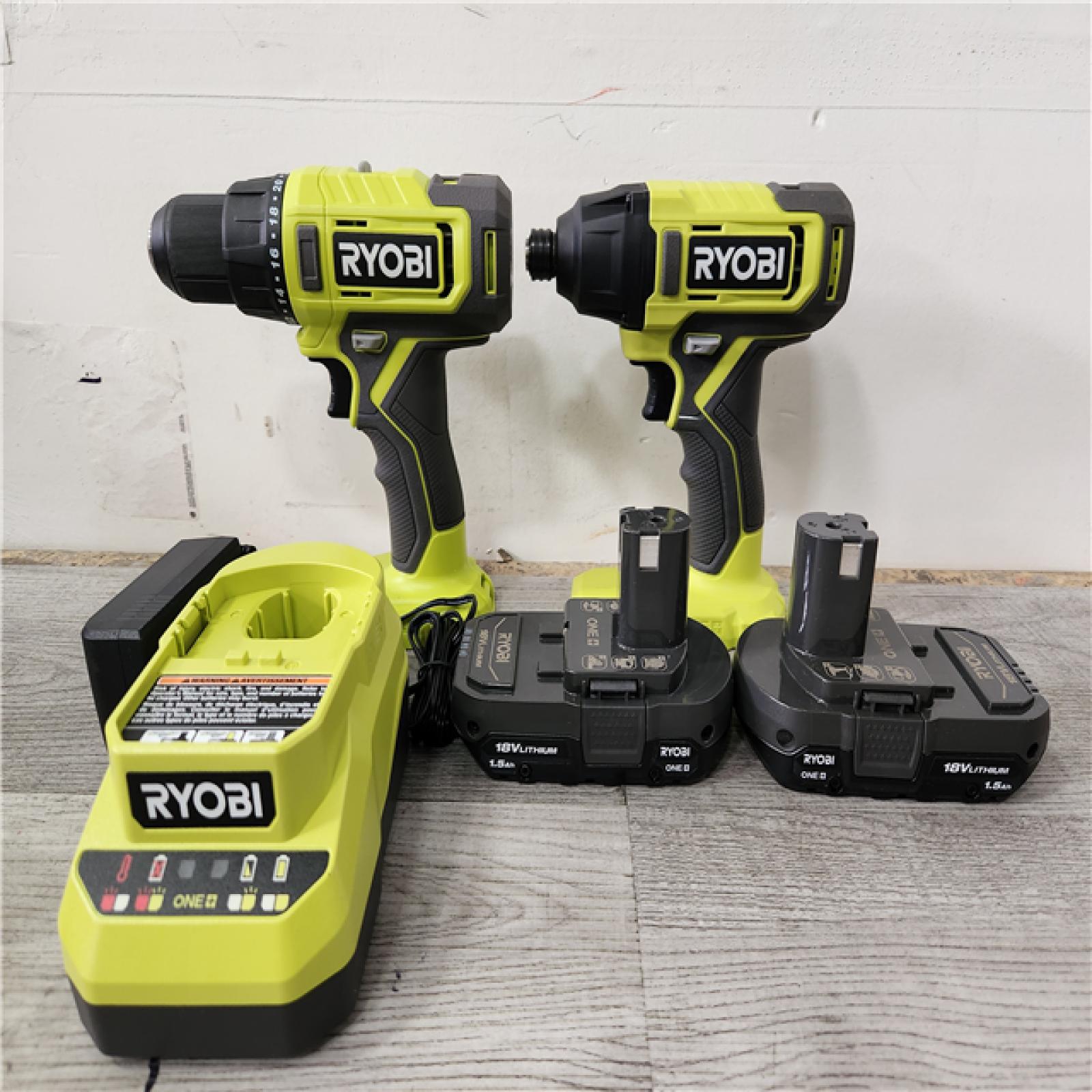 Phoenix Location RYOBI ONE+ 18V Cordless 2-Tool Combo Kit with Drill/Driver, Impact Driver, (2) 1.5 Ah Batteries, and Charger