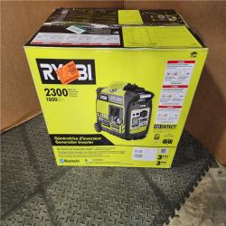 HOUSTON LOCATION - AS-IS RYOBI 2,300-Watt Recoil Start Bluetooth Super Quiet Gasoline Powered Digital Inverter Generator with CO Shutdown Sensor