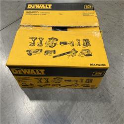 NEW! - DEWALT 20V MAX Cordless 10 Tool Combo Kit with (2) 20V 2.0Ah Batteries, Charger, and Bag