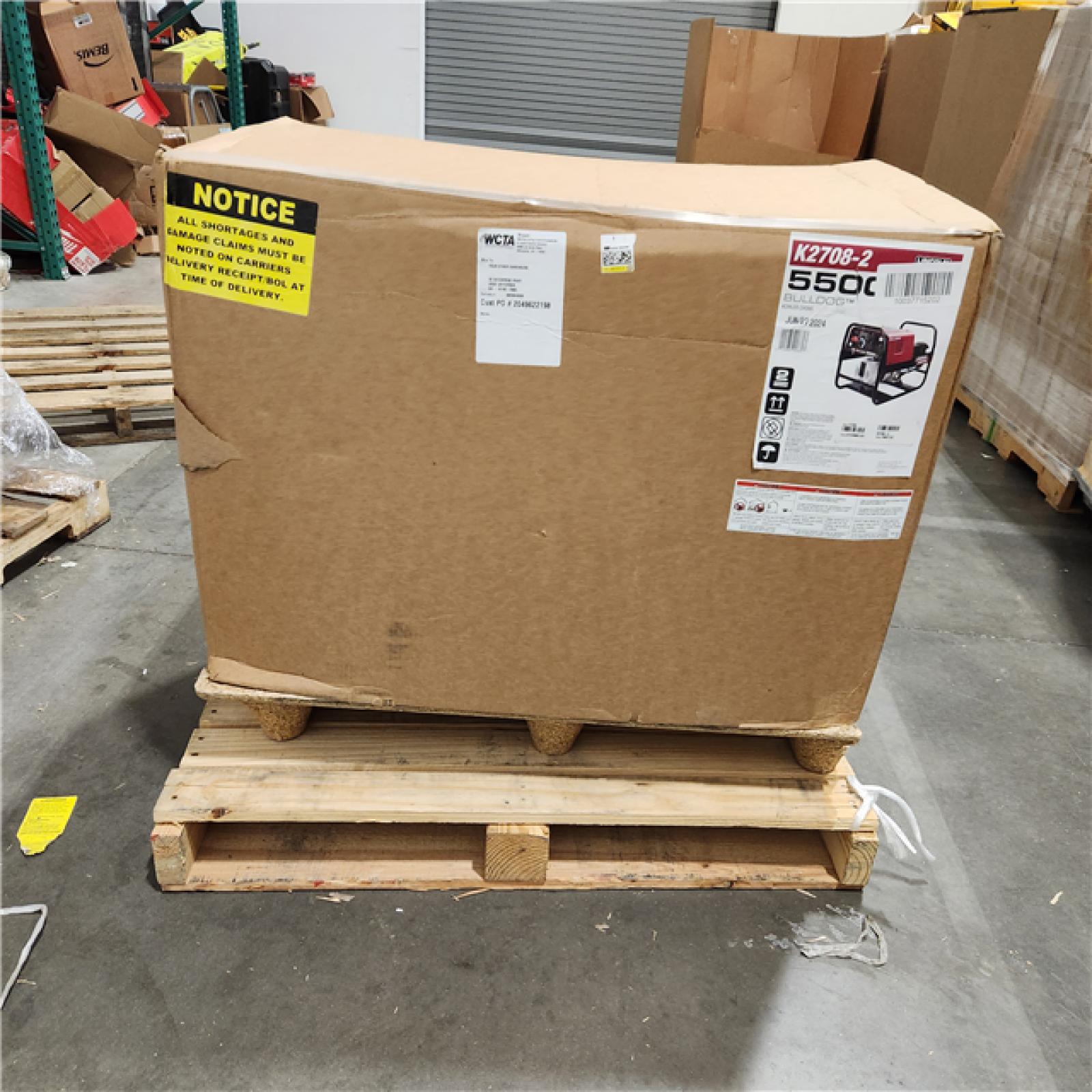 Dallas Location - As-Is Lincoln Electric 140 Amp Bulldog 5500 Gas Engine Driven AC Stick Welder, 5.5 kW Peak Generator -Appears Like New Condition