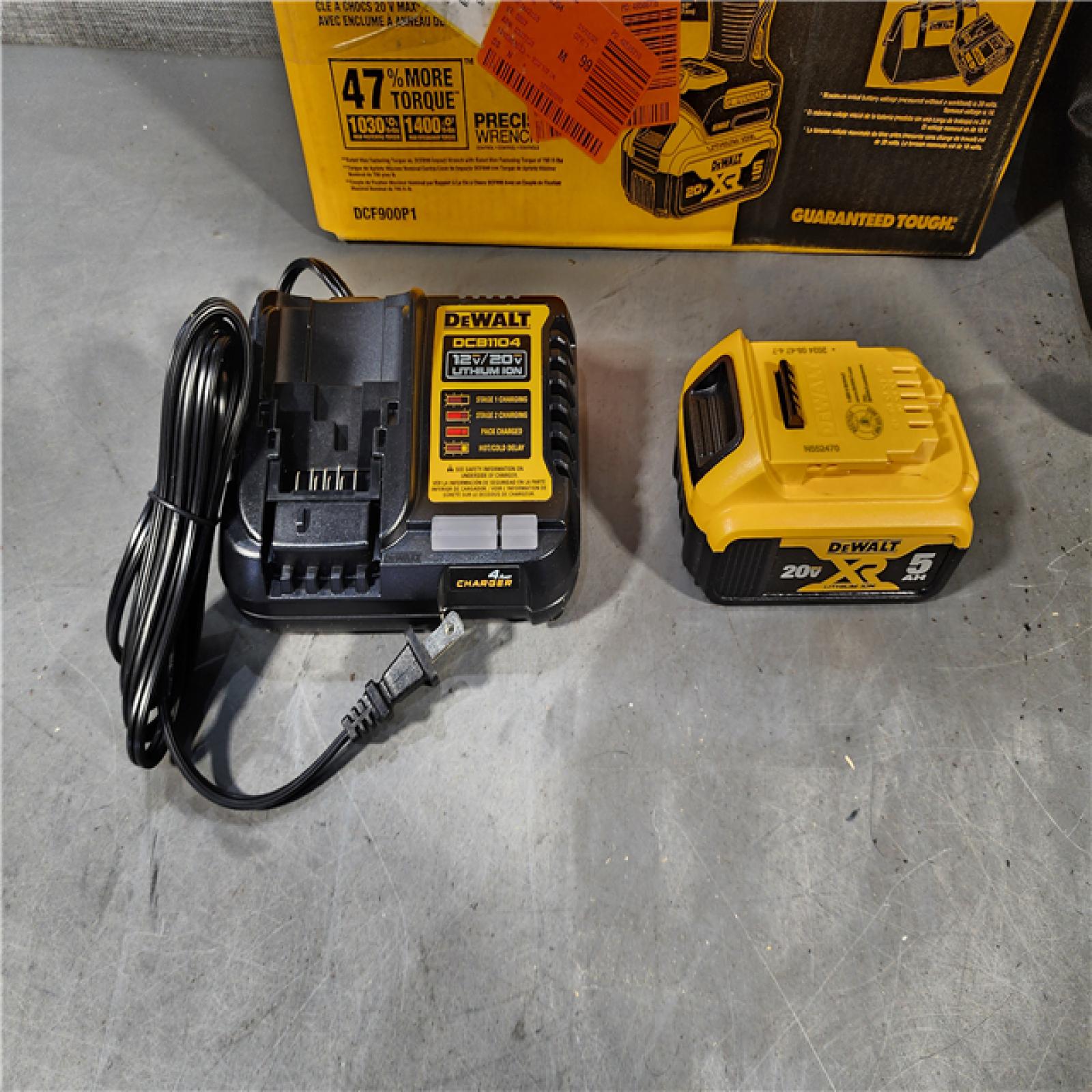 HOUSTON LOCATION - AS-IS (APPEARS LIKE NEW) DEWALT 20V MAX* XR 1/2  High Torque Impact Wrench with Hog Ring Anvil