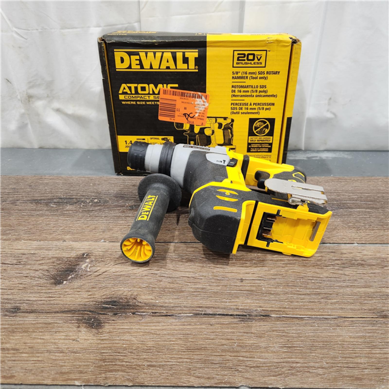 AS IS Dewalt DCH172B MAX Atomic 20V 5/8 Inch Brushless Cordless SDS Plus Rotary Hammer (Tool Only)