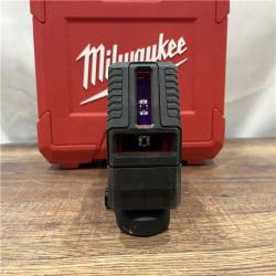 AS-IS MILWAUKEE 100 Ft. REDLITHIUM Lithium-Ion USB Green Rechargeable Cross Line Laser Level with Charger