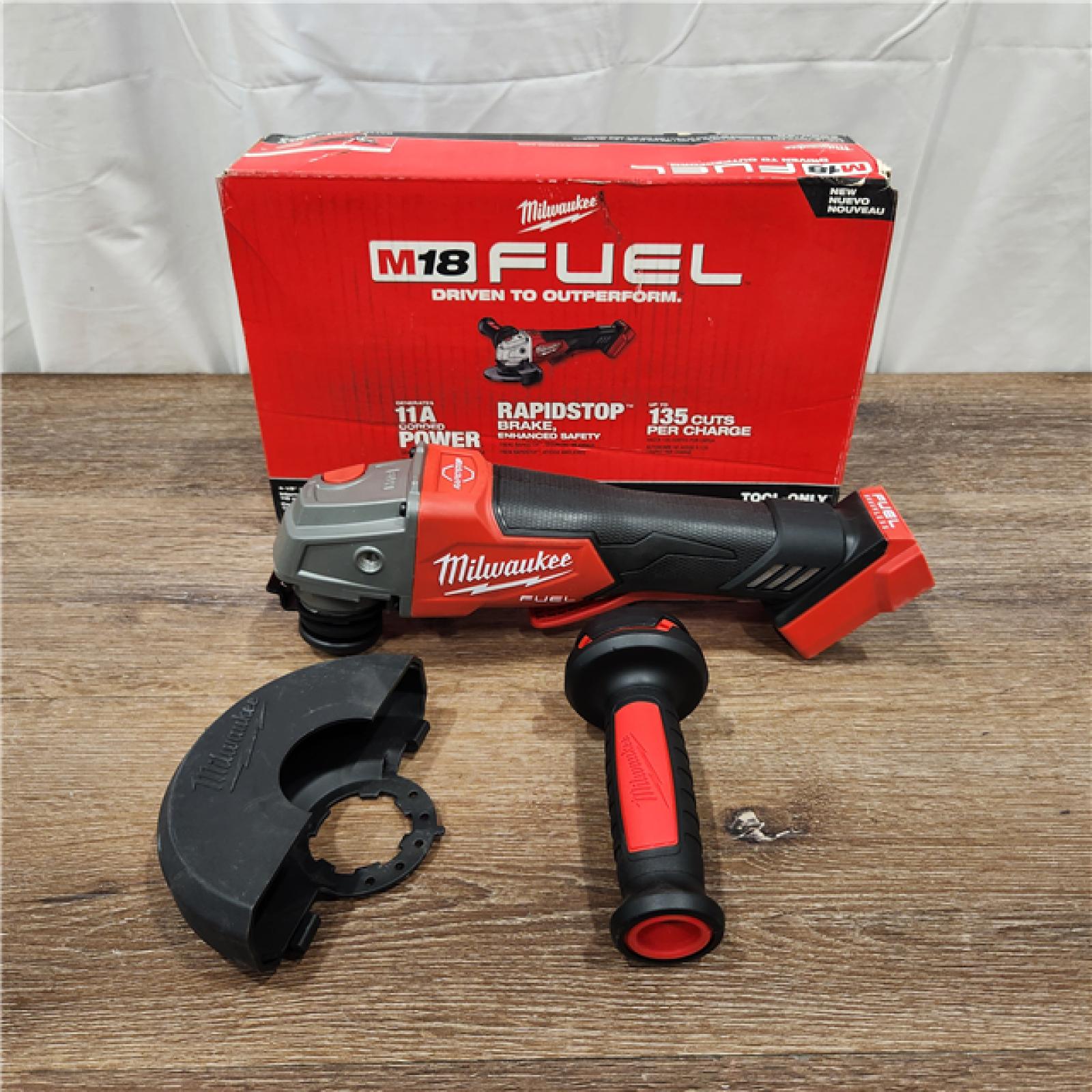 AS-IS M18 FUEL 18V Lithium-Ion Brushless Cordless 4-1/2 in./5 in. Grinder W/Paddle Switch (Tool-Only)