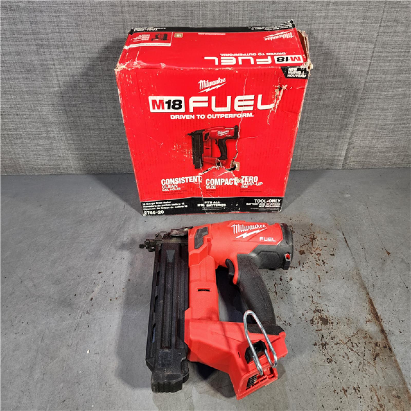 HOUSTON LOCATION - AS-IS Milwaukee M18 Fuel 18V Brushless 18-Gauge Brad Nailer 2746-20 (Bare Tool)