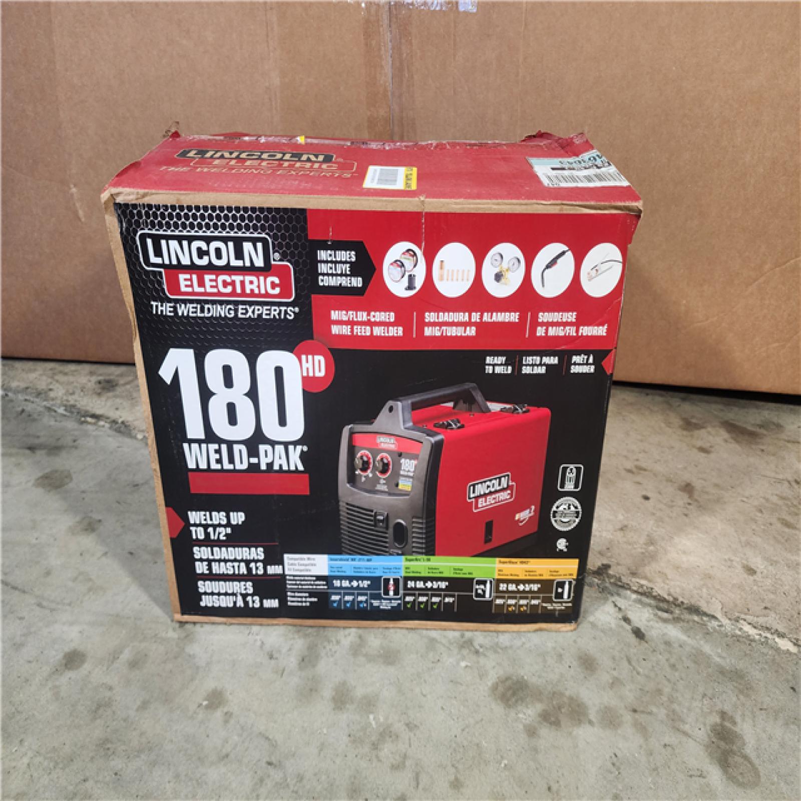 HOUSTON LOCATION - AS-IS Lincoln Electric 180 Amp Weld-Pak 180 HD