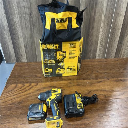 AS-IS DEWALT ATOMIC 20V Max Lithium-Ion Brushless Cordless Compact 1/4 in. Impact Driver Kit with 2.0Ah Battery, Charger and Bag