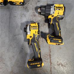 HOUSTON LOCATION - AS-IS DEWALT 20V MAX XR Hammer Drill and ATOMIC Impact Driver 2 Tool Cordless Combo Kit with (2) 4.0Ah Batteries, Charger, and Bag