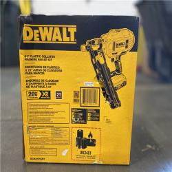 NEW! - DEWALT 20V MAX XR Lithium-Ion Cordless Brushless 2-Speed 21° Plastic Collated Framing Nailer with 4.0Ah Battery and Charger