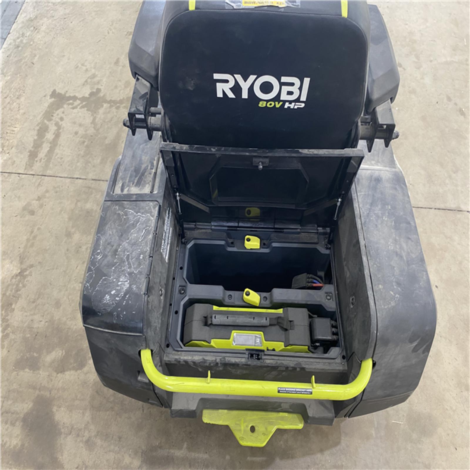 Houston Location - AS-IS Ryobi 80V Brushless Electric Zero Turn Riding Mower