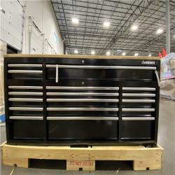 DALLAS LOCATION - Husky Tool Storage 72 in. W Standard Duty Gloss Black Mobile Workbench Tool Chest