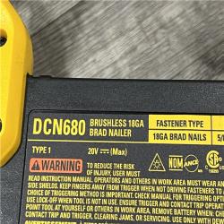 AS-IS DEWALT 20V MAX XR 18 Gauge Brad Nailer Kit