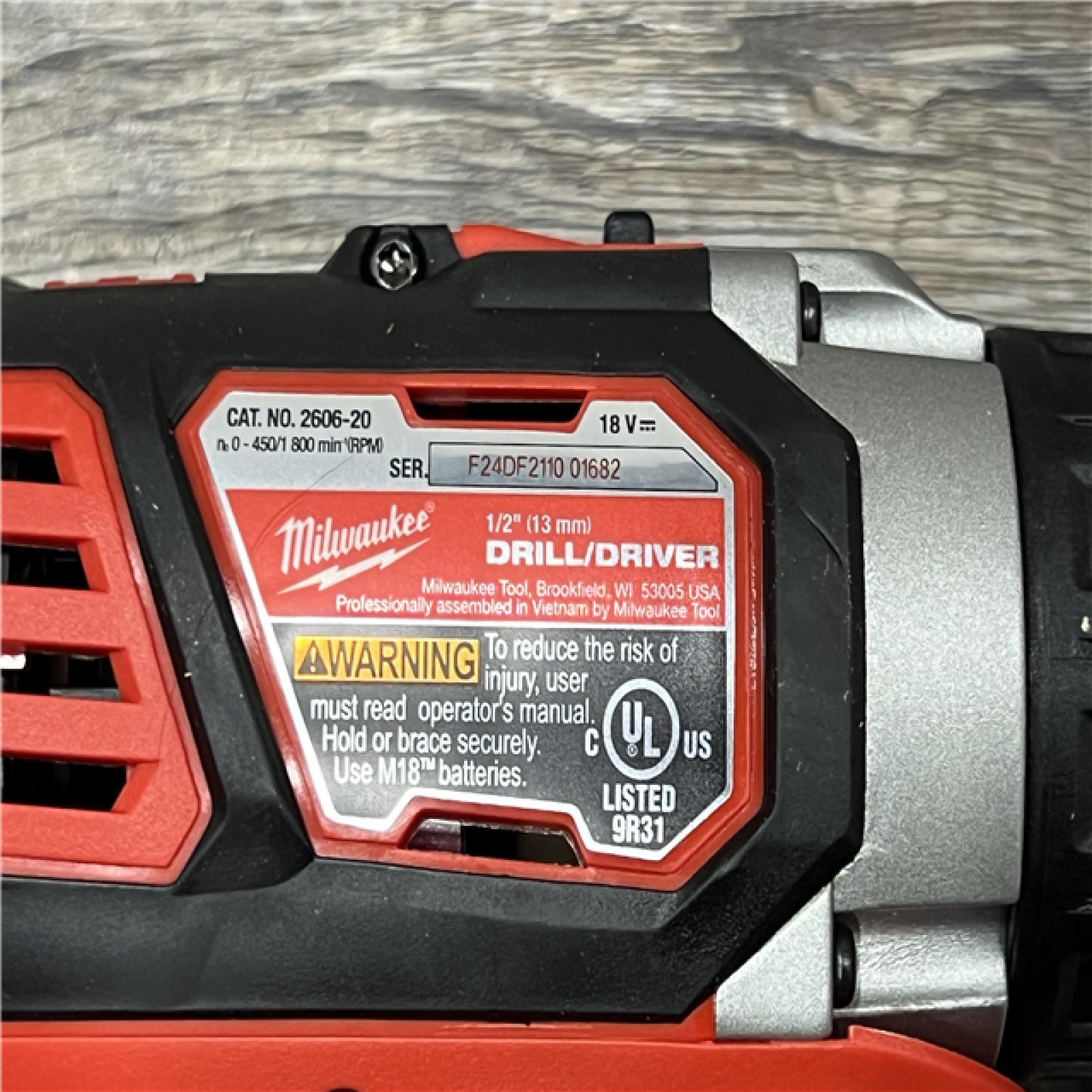 AS-IS Milwaukee M18 18V Cordless Brushed 2 Tool Drill/Driver and Impact Driver Kit